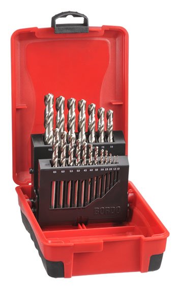 1.0mm - 10.0mm x 0.5mm 19PCE HSS BRT DELTA POINT DRILL SET